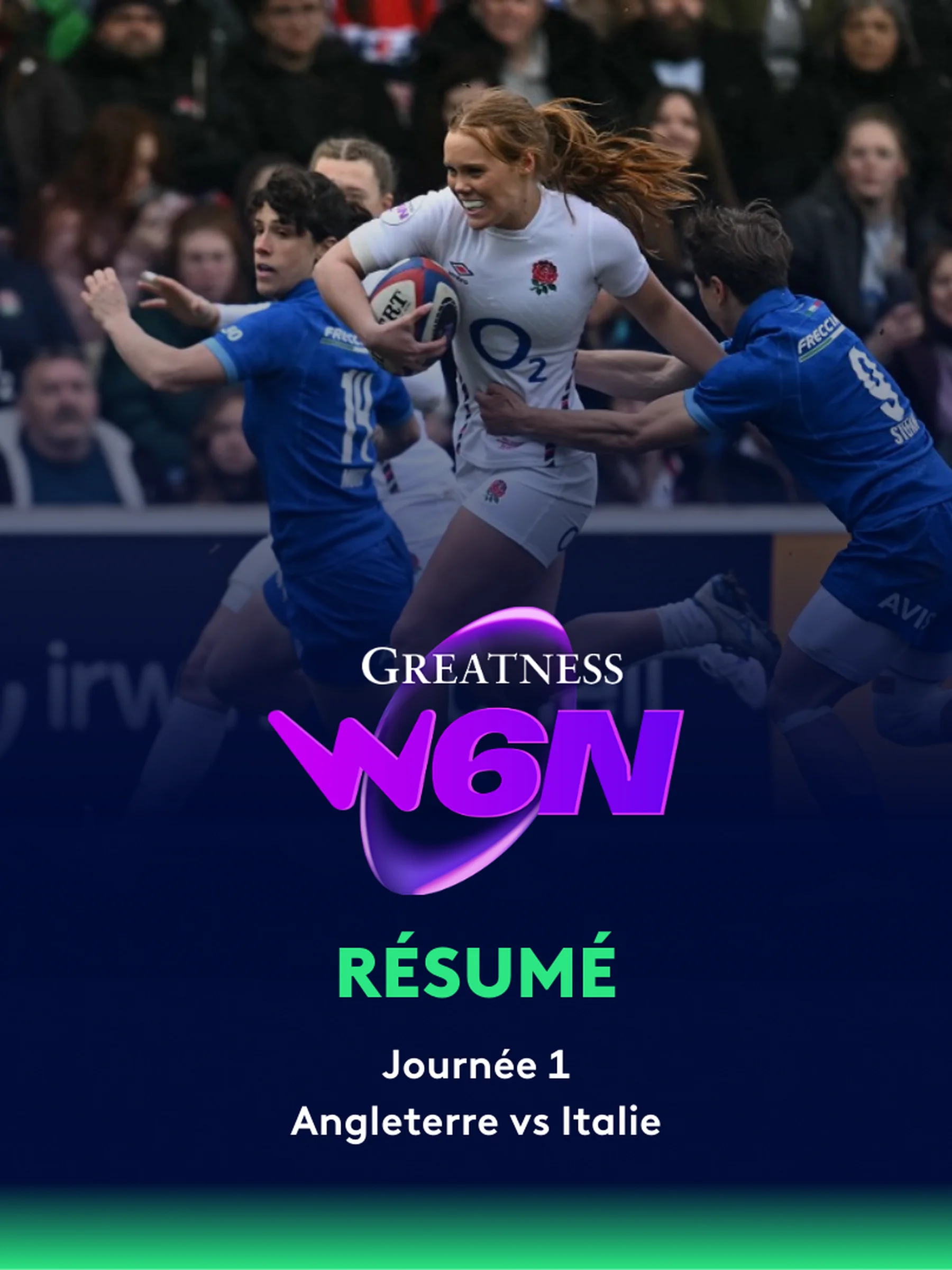 regardez la finale du tournoi des six nations féminin entre l'angleterre et la france à la télévision. suivez toute l'action en direct et encouragez votre équipe favorite.